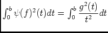 $ u=g^2(t),v'=\dfrac 1{t^2}$