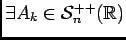 $ \exists A_k\in{\cal S}^{++}_n(\ensuremath{\mathbb{R}} )$